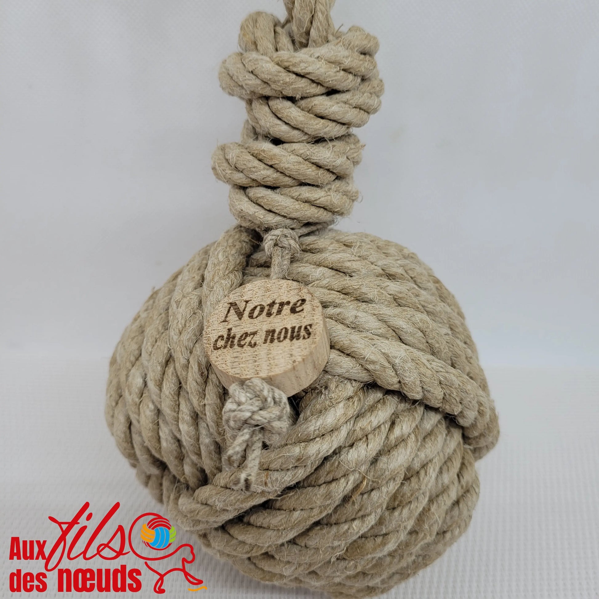 Cale-Porte Pomme de Touline | Le Cale-Porte Personnalisé Aux fils des Noeuds