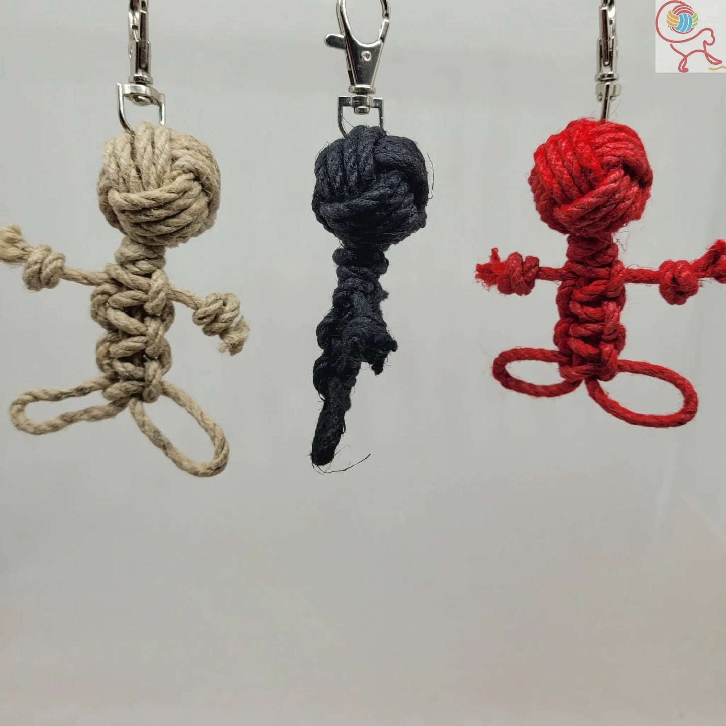 Porte-Clés Monsieur Touline Aux fils des noeuds