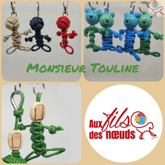 Porte-Clés Monsieur Touline Aux fils des noeuds