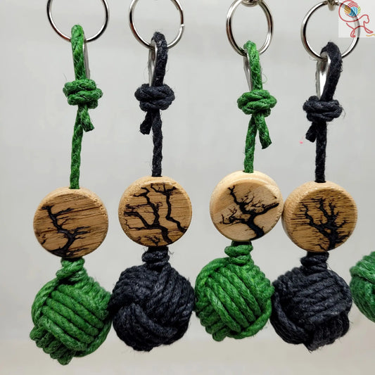 Porte-Clés Noeud d'Energie Aux fils des noeuds