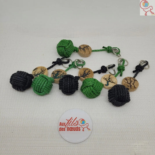 Porte-Clés Noeud d'Energie Aux fils des noeuds