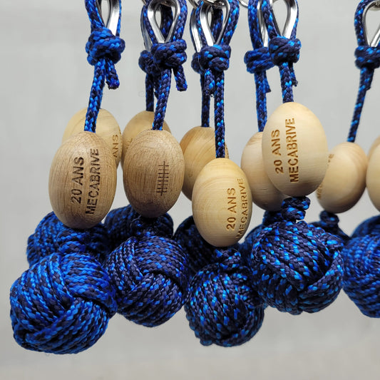 Porte-Clés Pomme de Touline L'Esprit Rugby Aux fils des noeuds