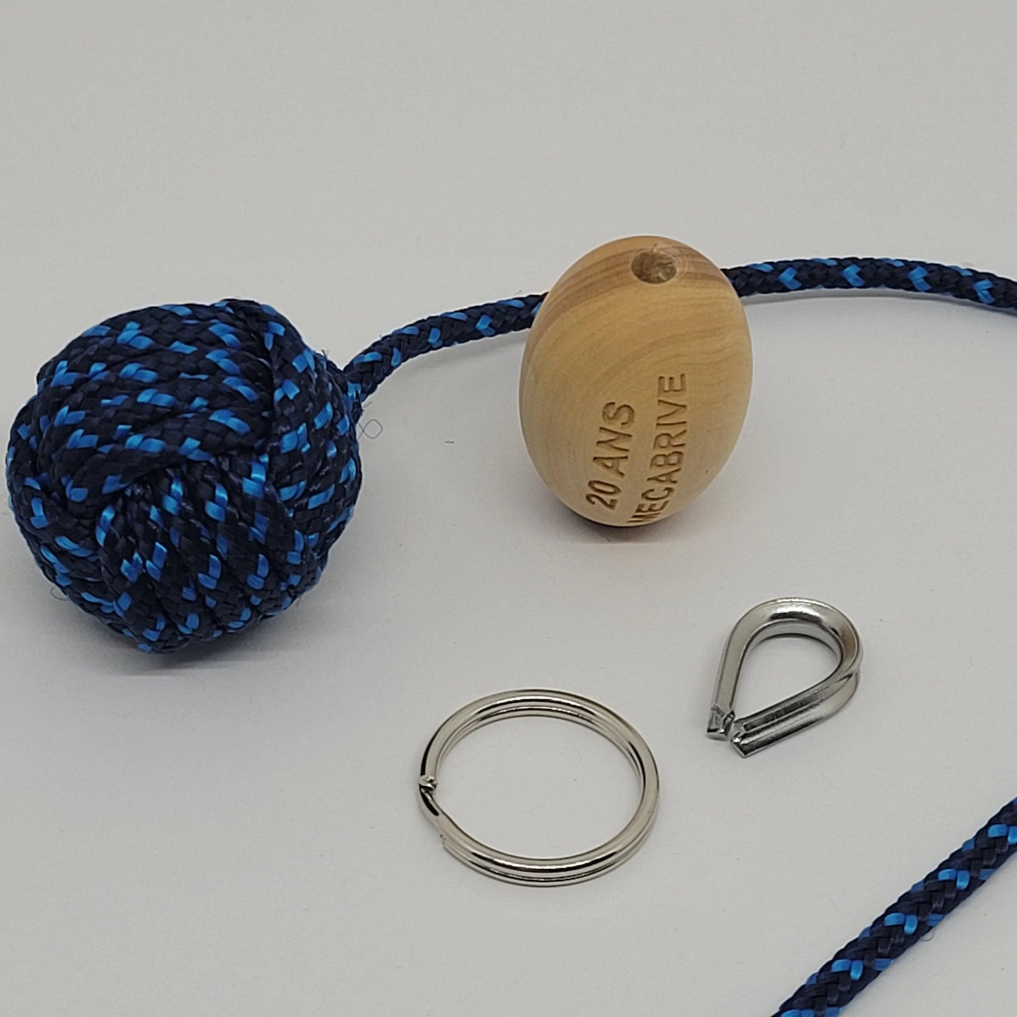 Porte-Clés Pomme de Touline L'Esprit Rugby Aux fils des noeuds