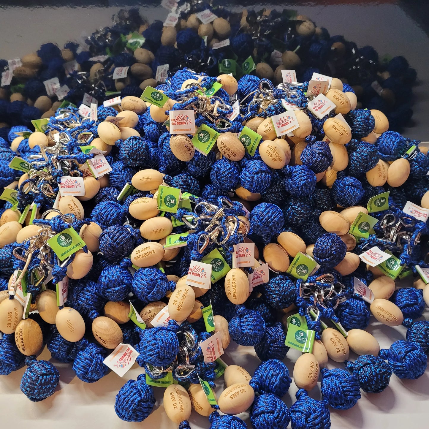Porte-Clés Pomme de Touline L'Esprit Rugby Aux fils des noeuds