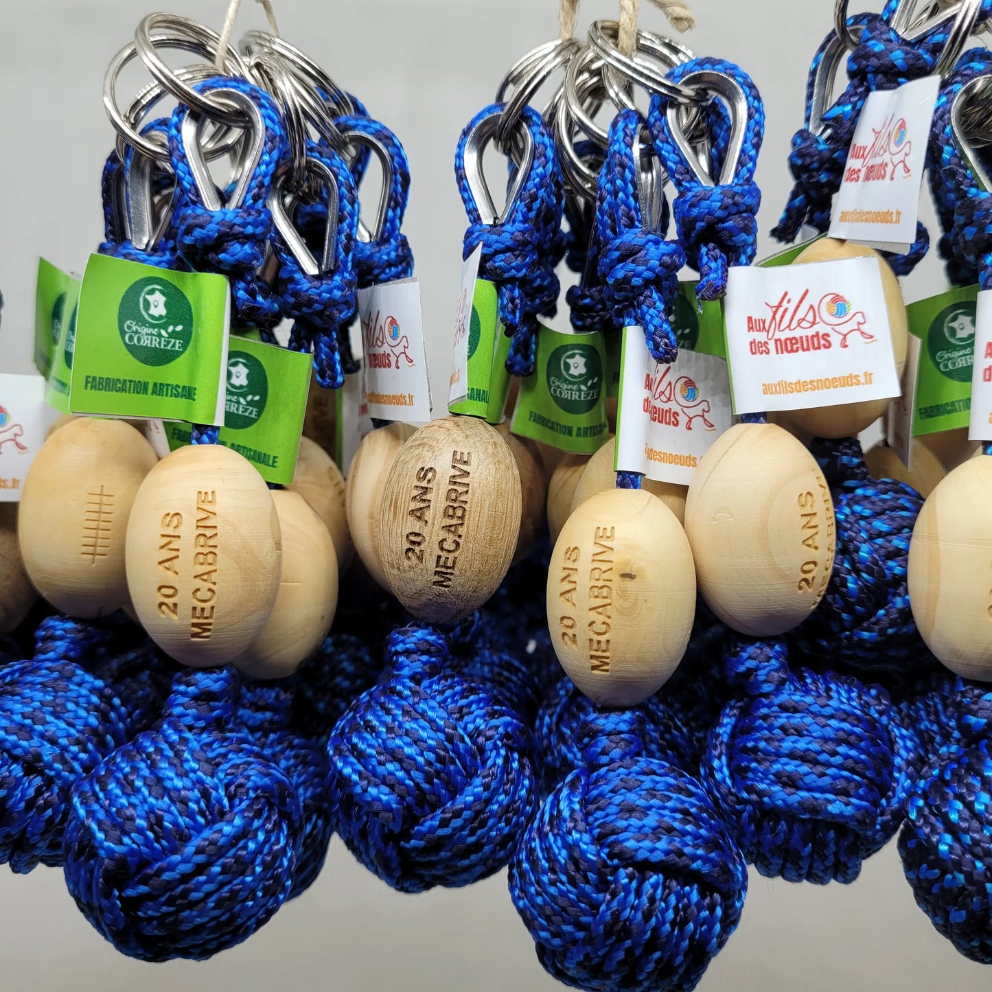Porte-Clés Pomme de Touline L'Esprit Rugby Aux fils des noeuds