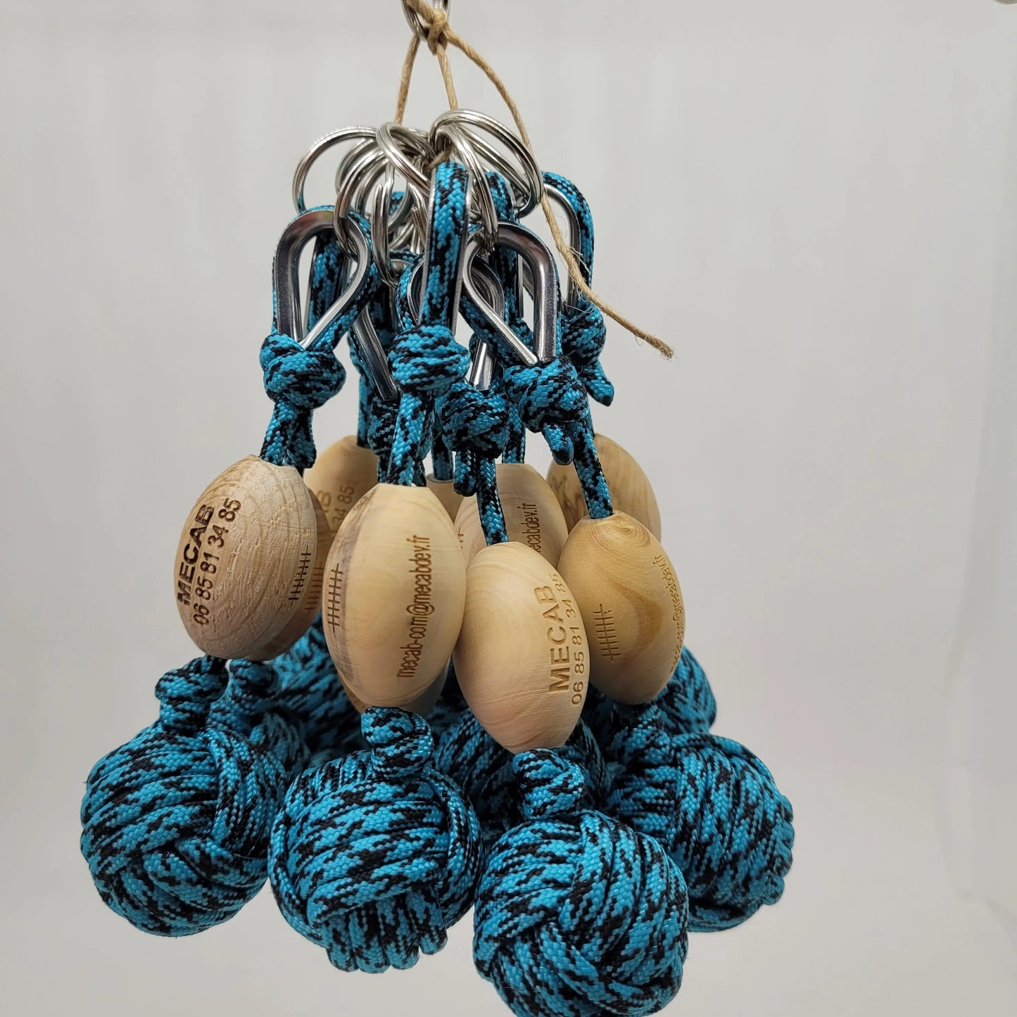 Porte-Clés Pomme de Touline L'Esprit Rugby Aux fils des noeuds