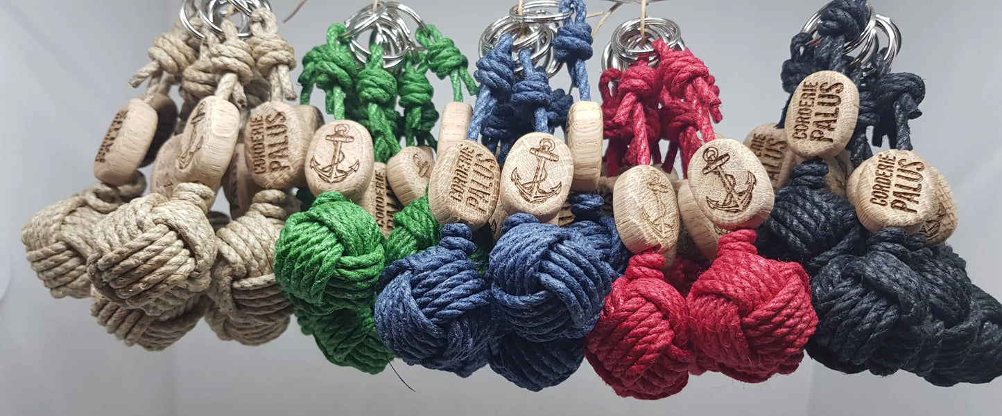 Porte-Clés Pomme de Touline │ Pack X50 Chanvre – Cadeaux Authentiques Aux fils des Noeuds
