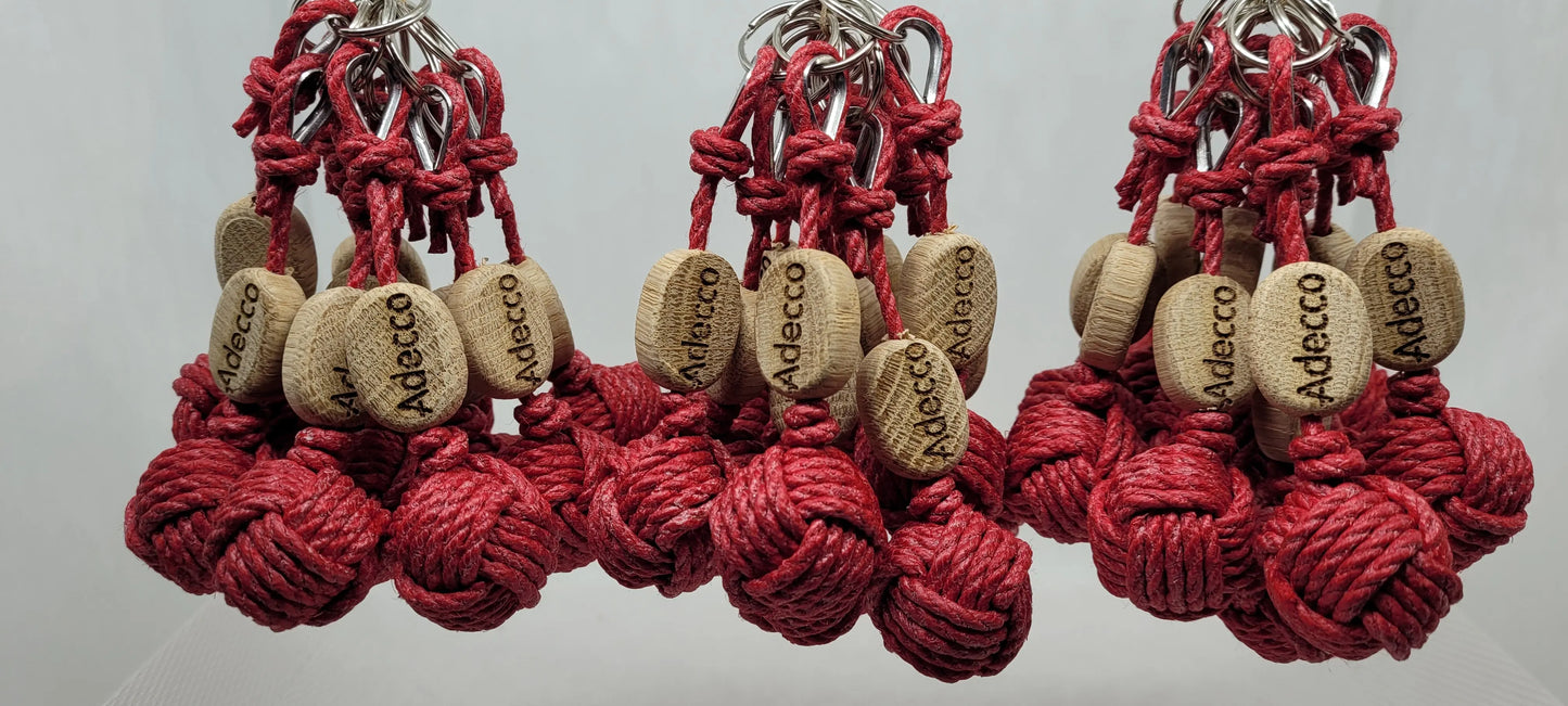 Porte-Clés Pomme de Touline │ Pack X50 Chanvre – Cadeaux Authentiques Aux fils des Noeuds