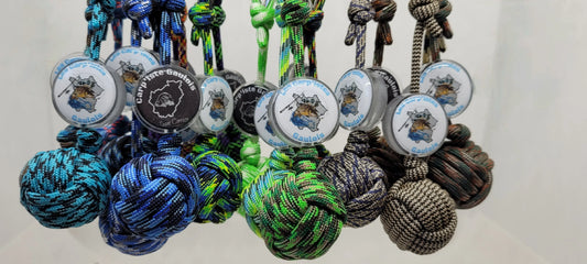Porte-clés pomme de touline paracord 550 personnalisée