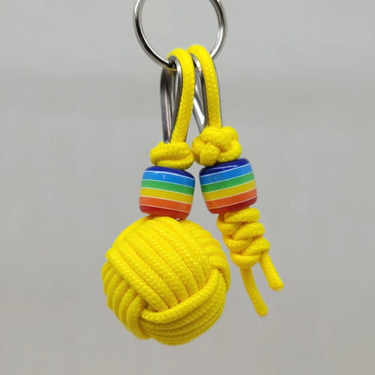 Porte-Clés Pomme de Touline | Tresse Hélicoïdale et Son Bosco Aux fils des Noeuds