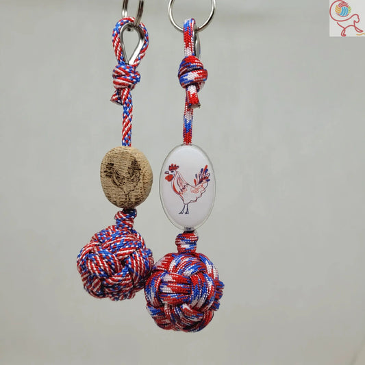 Porte-Clés La Tricoline 18 – Pomme de Touline Made in France Aux fils des noeuds