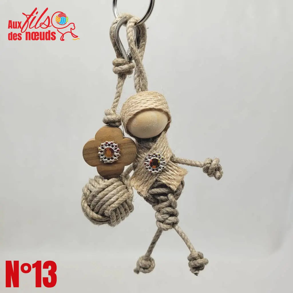 Porte-Clés Bijoux Pomme de Touline | La Mademoiselle et Sa Pomme Aux fils des Noeuds