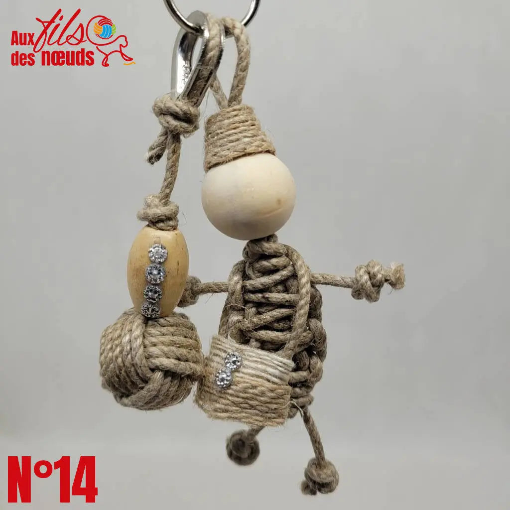 Porte-Clés Bijoux Pomme de Touline | La Mademoiselle et Sa Pomme Aux fils des Noeuds