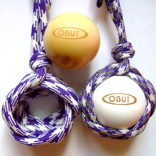 Porte clef porte cochonnet Pomme de touline personnalisable - fabrication artisanale made in Corrèze by Aux fils des noeuds