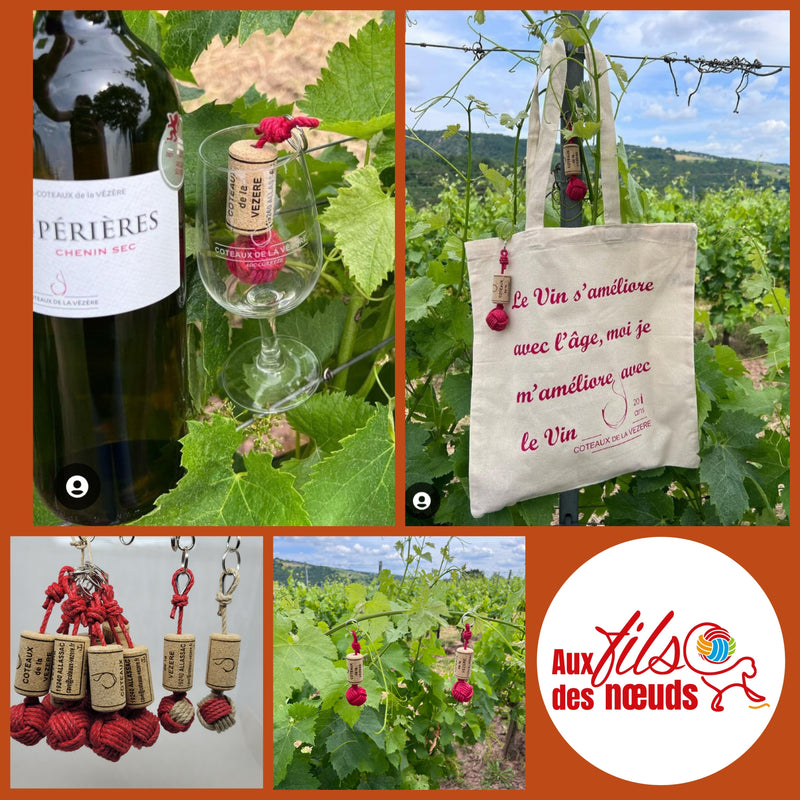 Porte-clés-Pomme-de-Touline-Les-Nœuds-du-Terroir Aux fils des noeuds