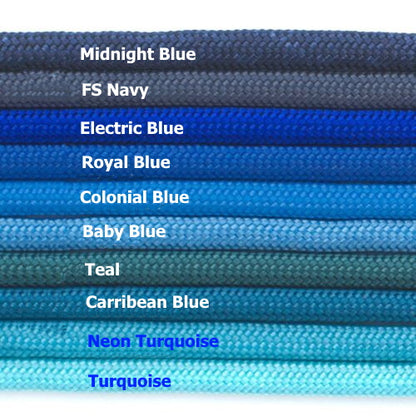 porte clés pomme de touline personnalisable paracord 550 bleu fabrication artisanale Origine Corrèze gravure laser doming aux fils des nœuds 