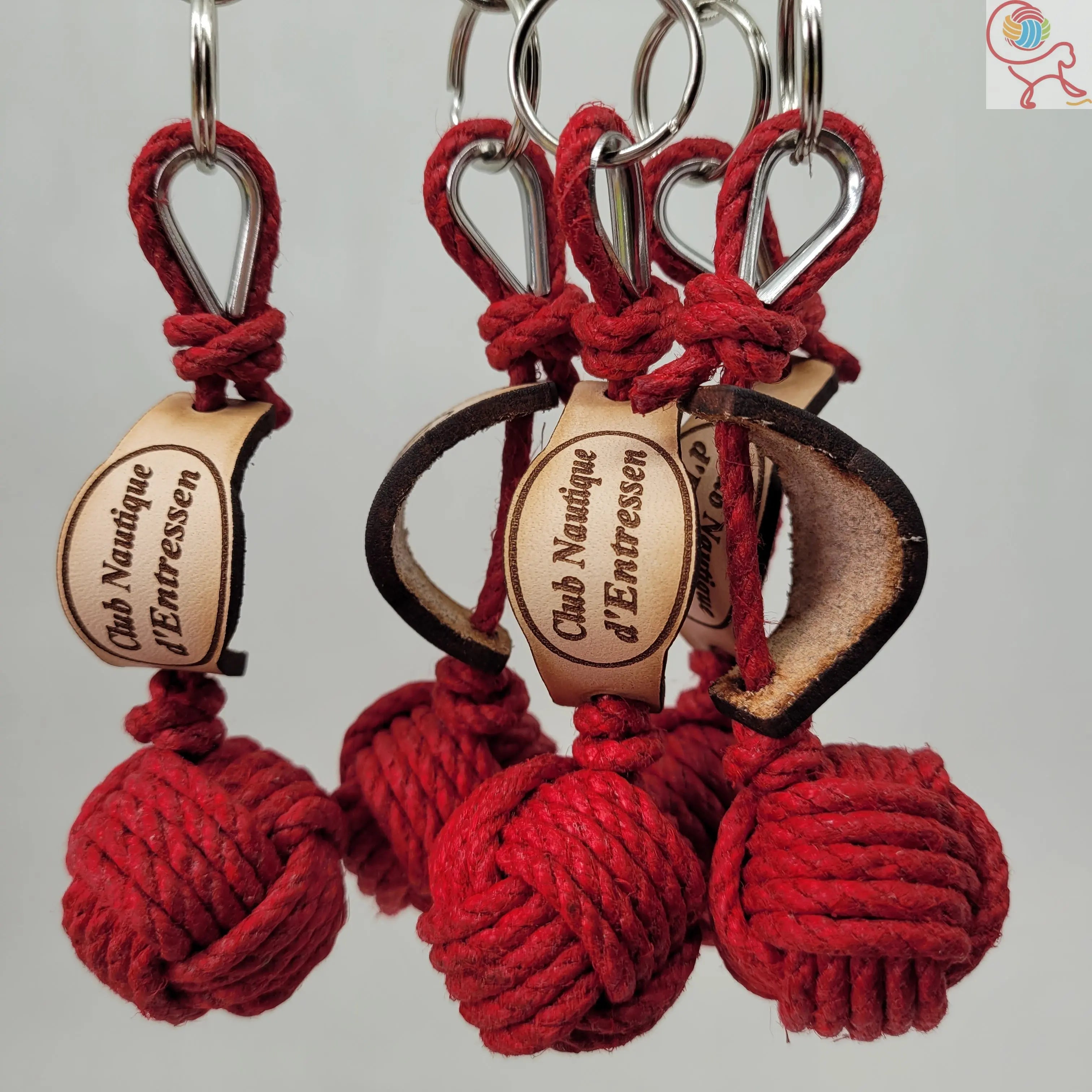 Porte-Clés Chanvre La Touline en Voile Aux fils des Noeuds