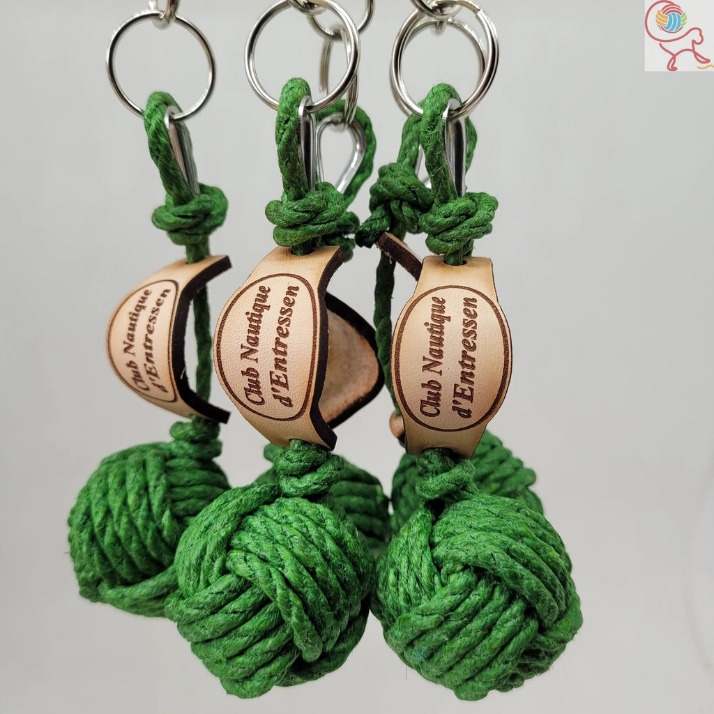 Porte-Clés Chanvre La Touline en Voile Aux fils des Noeuds