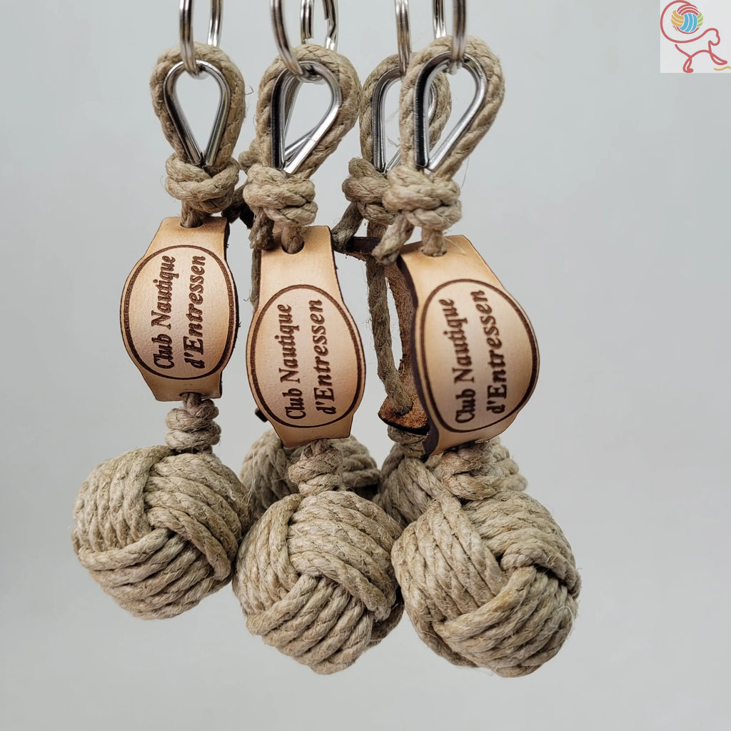 Porte-Clés Chanvre La Touline en Voile Aux fils des Noeuds
