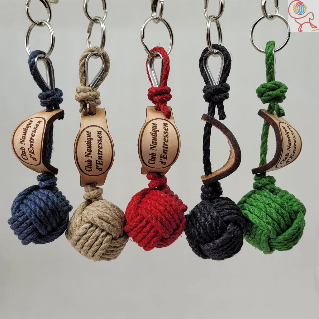 Porte-Clés Chanvre La Touline en Voile Aux fils des Noeuds