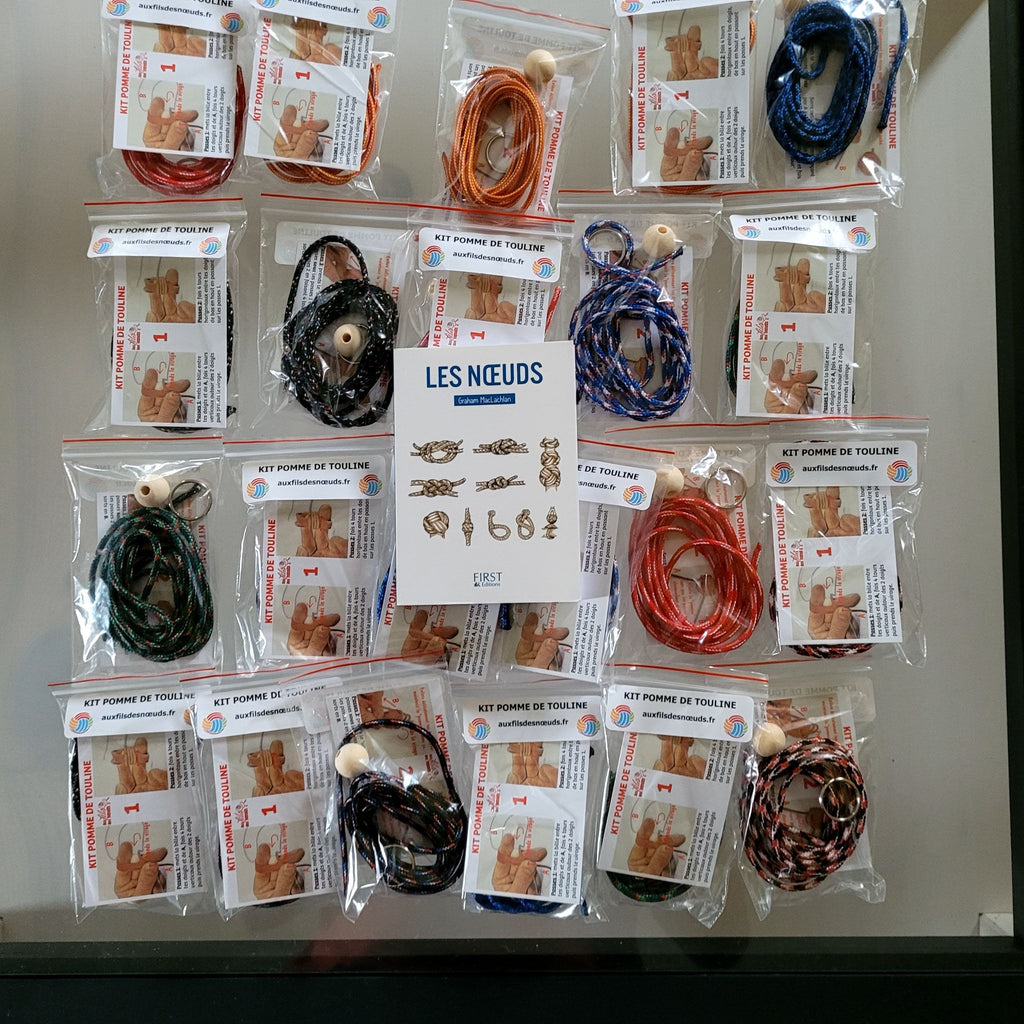 Porte-Clés Le Kit DIY Pomme de Touline Aux fils des noeuds