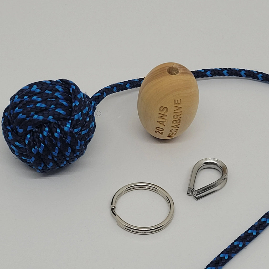 Porte-Clés Pomme de Touline L'Esprit Rugby Aux fils des noeuds
