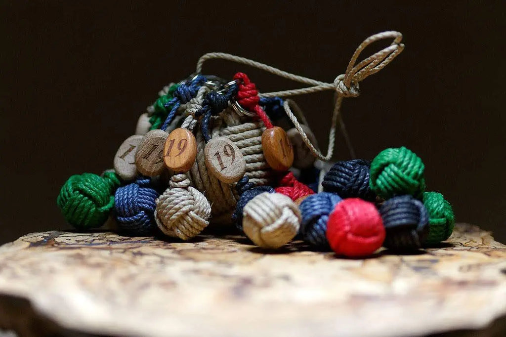 Porte-Clés Pomme de Touline | Chanvre Origine Corrèze Aux fils des Noeuds