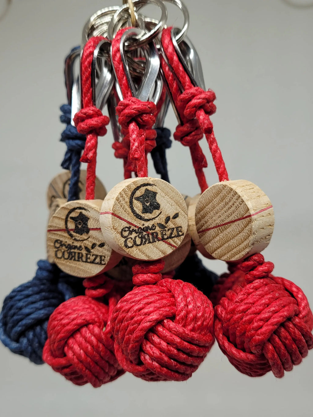 Porte-Clés Pomme de Touline | Chanvre Origine Corrèze Aux fils des Noeuds