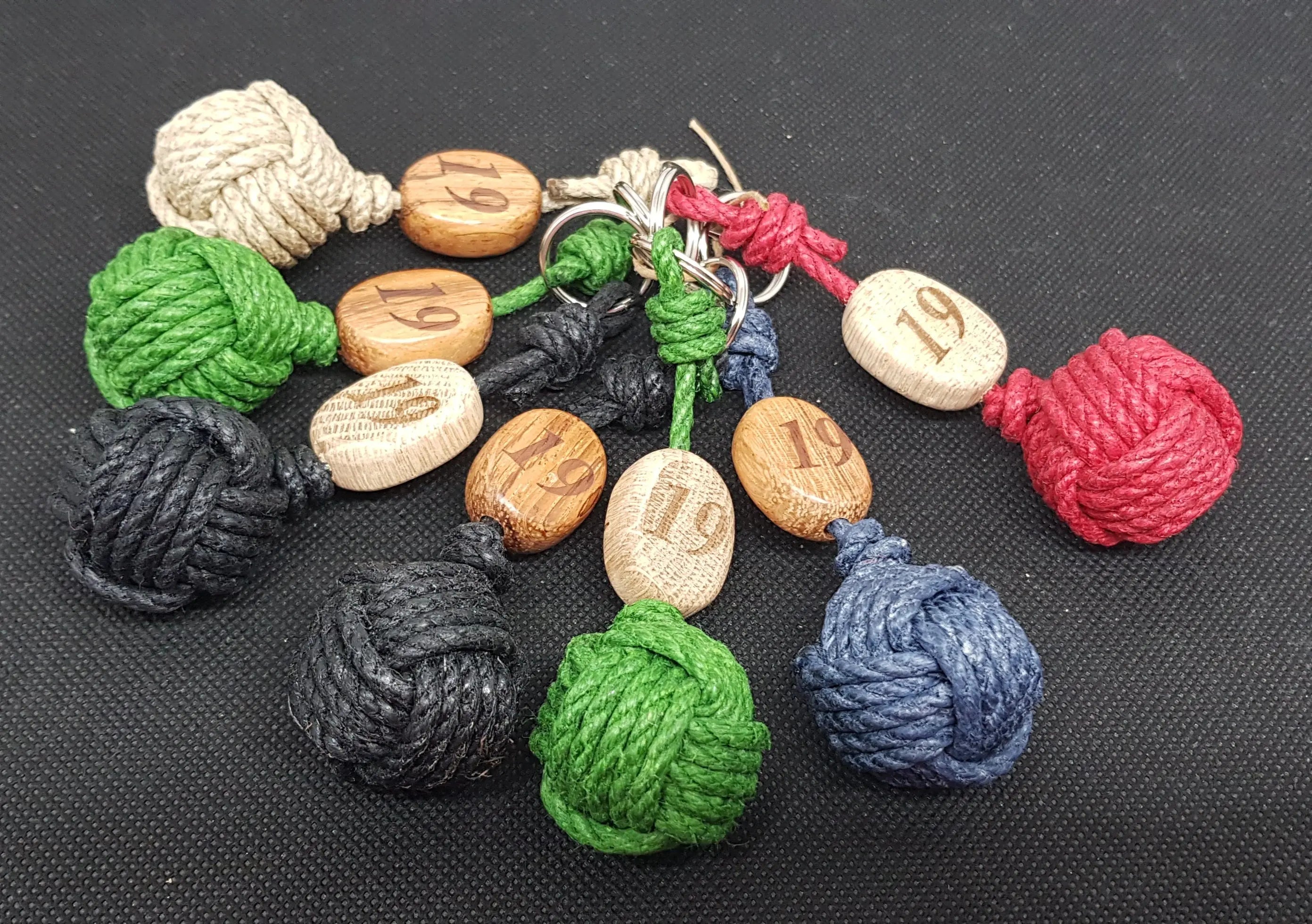 Porte-Clés Pomme de Touline | Chanvre Origine Corrèze Aux fils des Noeuds