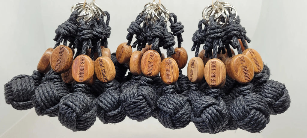 Porte-Clés Pomme de Touline │ Pack X50 Chanvre  – Cadeaux Authentiques Aux fils des Noeuds