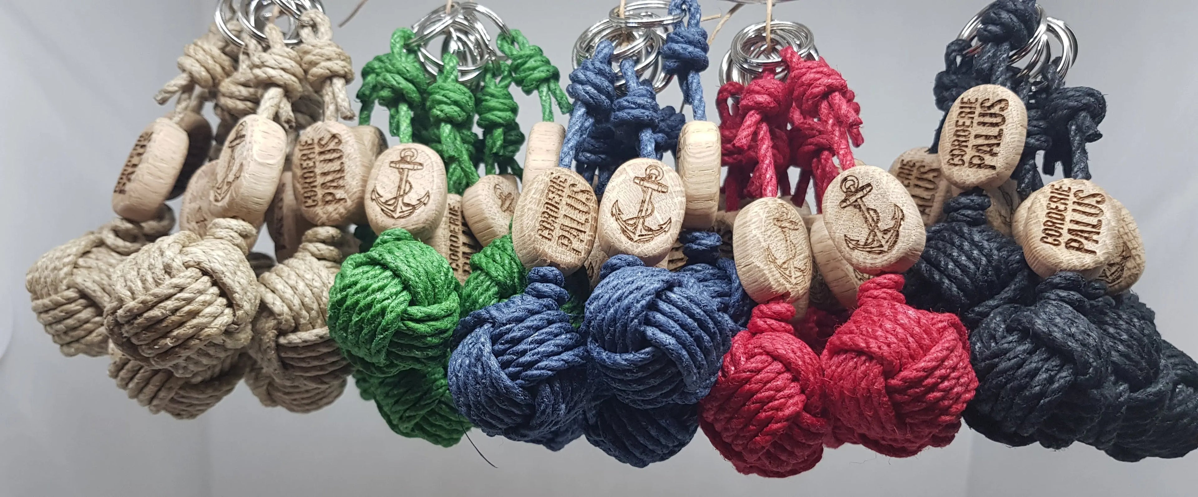 Porte-Clés Pomme de Touline │ Pack X50 Chanvre  – Cadeaux Authentiques Aux fils des Noeuds