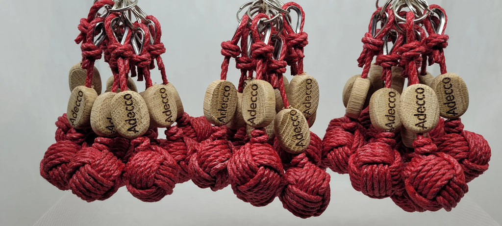 Porte-Clés Pomme de Touline │ Pack X50 Chanvre  – Cadeaux Authentiques Aux fils des Noeuds