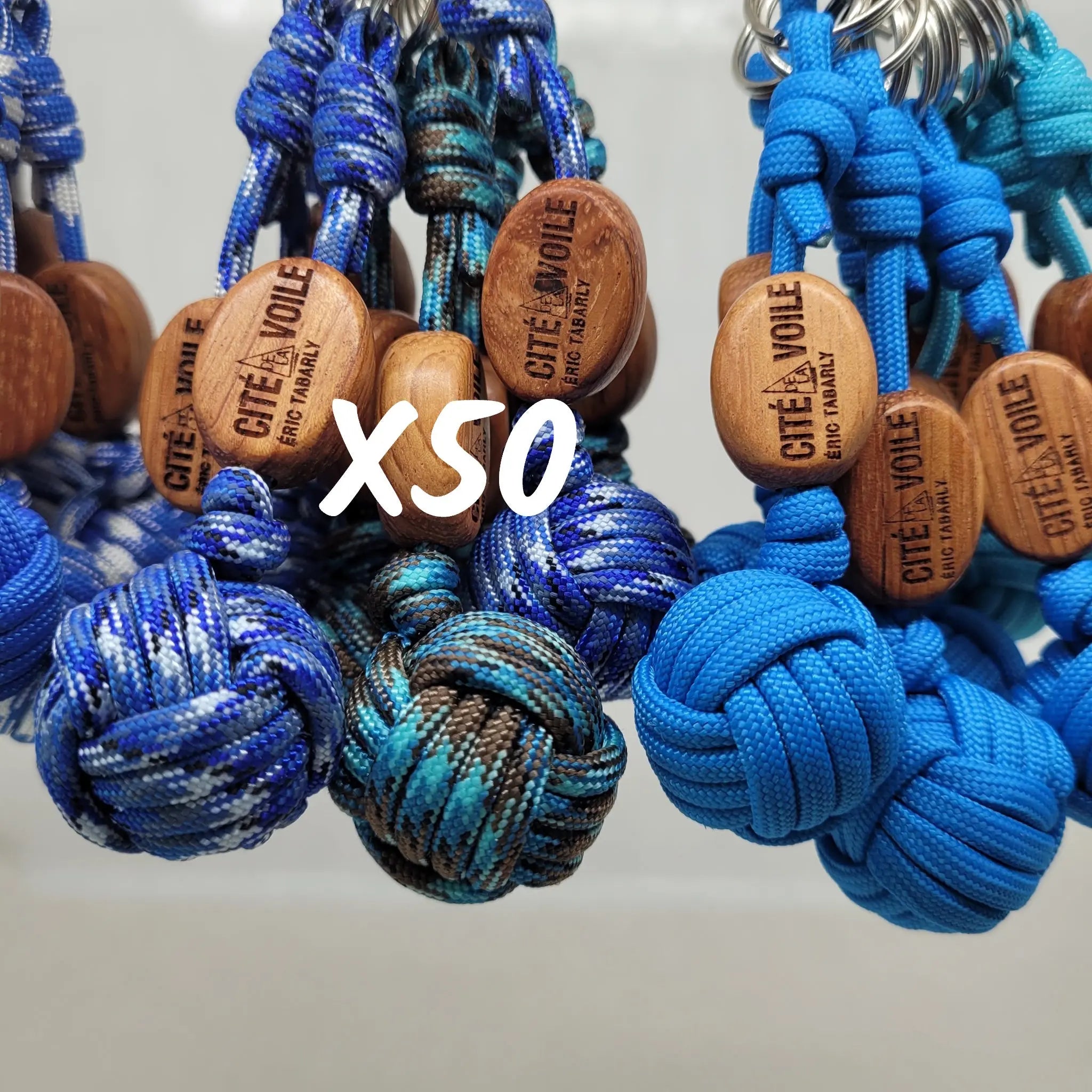 Porte-clés pomme de touline paracord 550 personnalisée