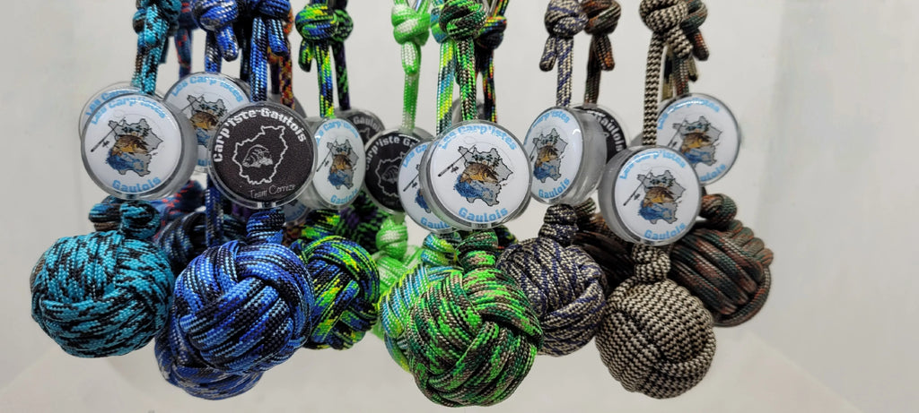 Porte-clés pomme de touline paracord 550 personnalisée