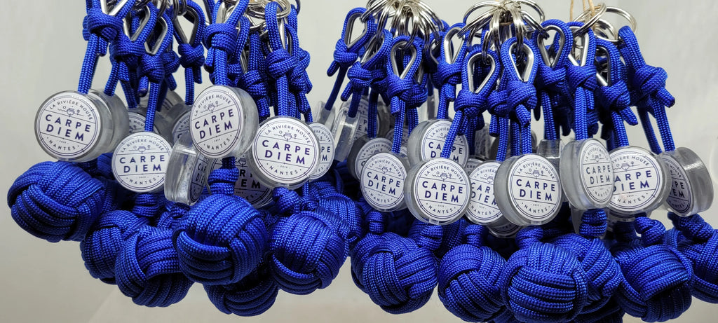 Porte-clés pomme de touline paracord 550 personnalisée