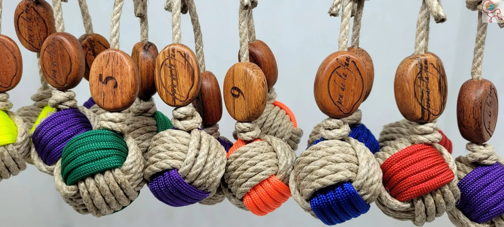 Porte-Clés La Bicolore Chanvre & P550 Aux fils des Noeuds