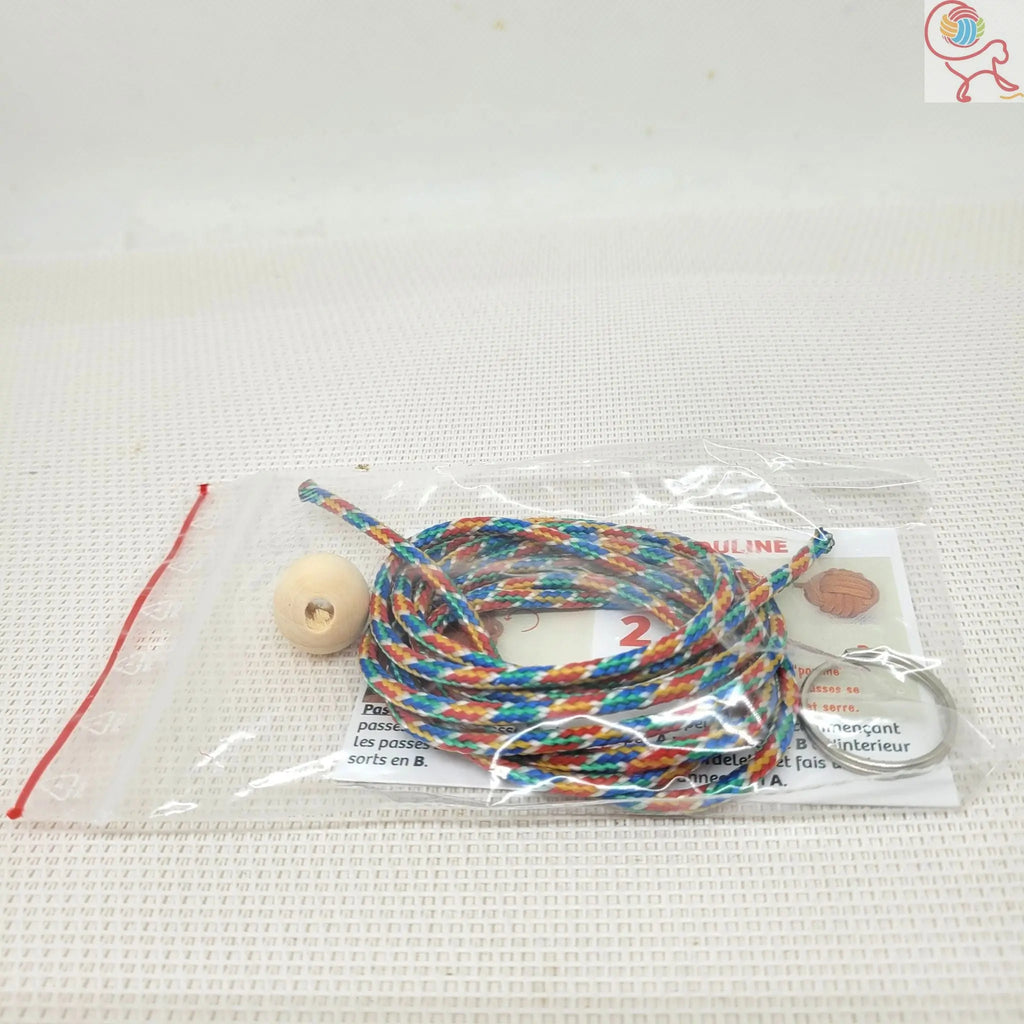 Porte-Clés Le Kit DIY Pomme de Touline Aux fils des noeuds