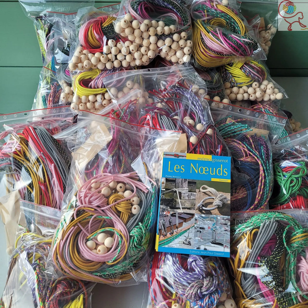 Porte-Clés Le Kit DIY Pomme de Touline Aux fils des noeuds