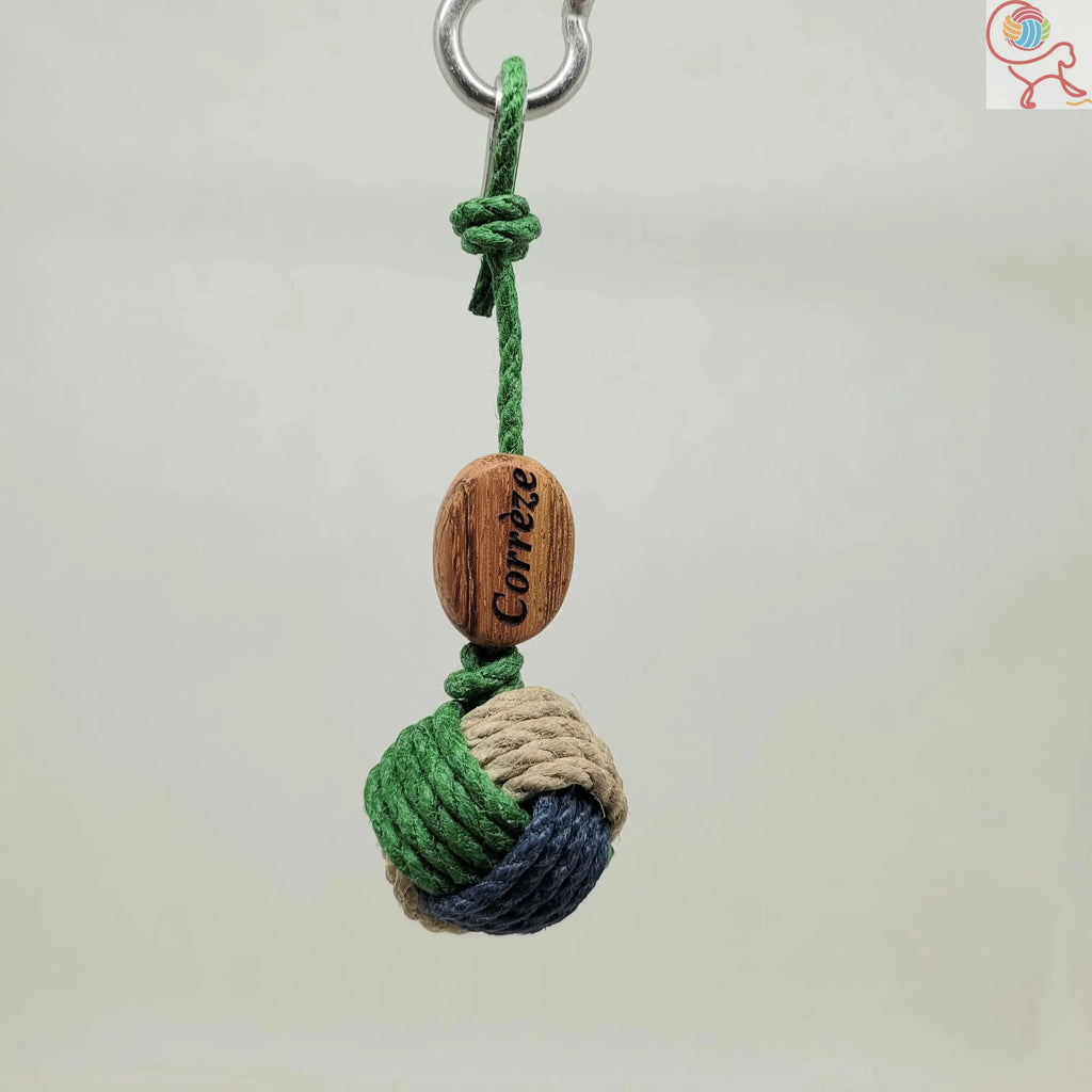 Porte-Clés Pomme de Touline Chanvre La Tricolore 3 mm Aux fils des Noeuds