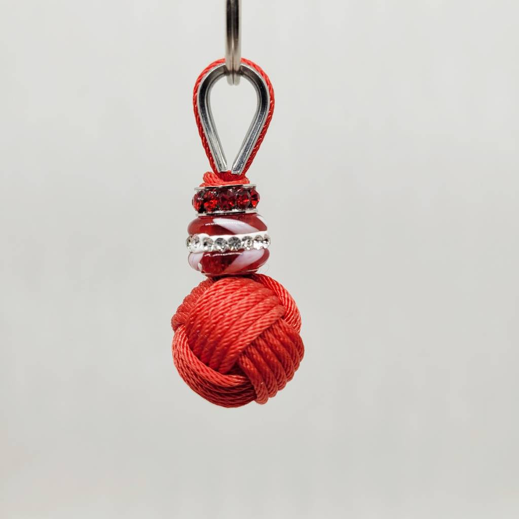 Porte clés Pomme de Touline - Bijoux spécial Saint Valentin - Strass by Aux fils des noueds