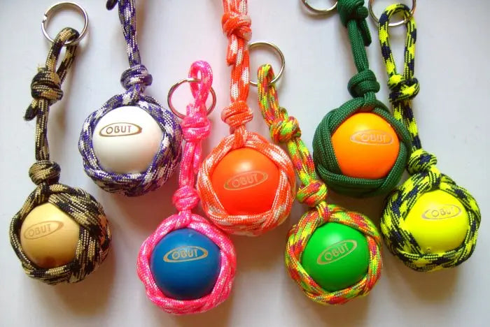 Porte clef porte cochonnet Pomme de touline personnalisable - fabrication artisanale made in Corrèze by Aux fils des noeuds