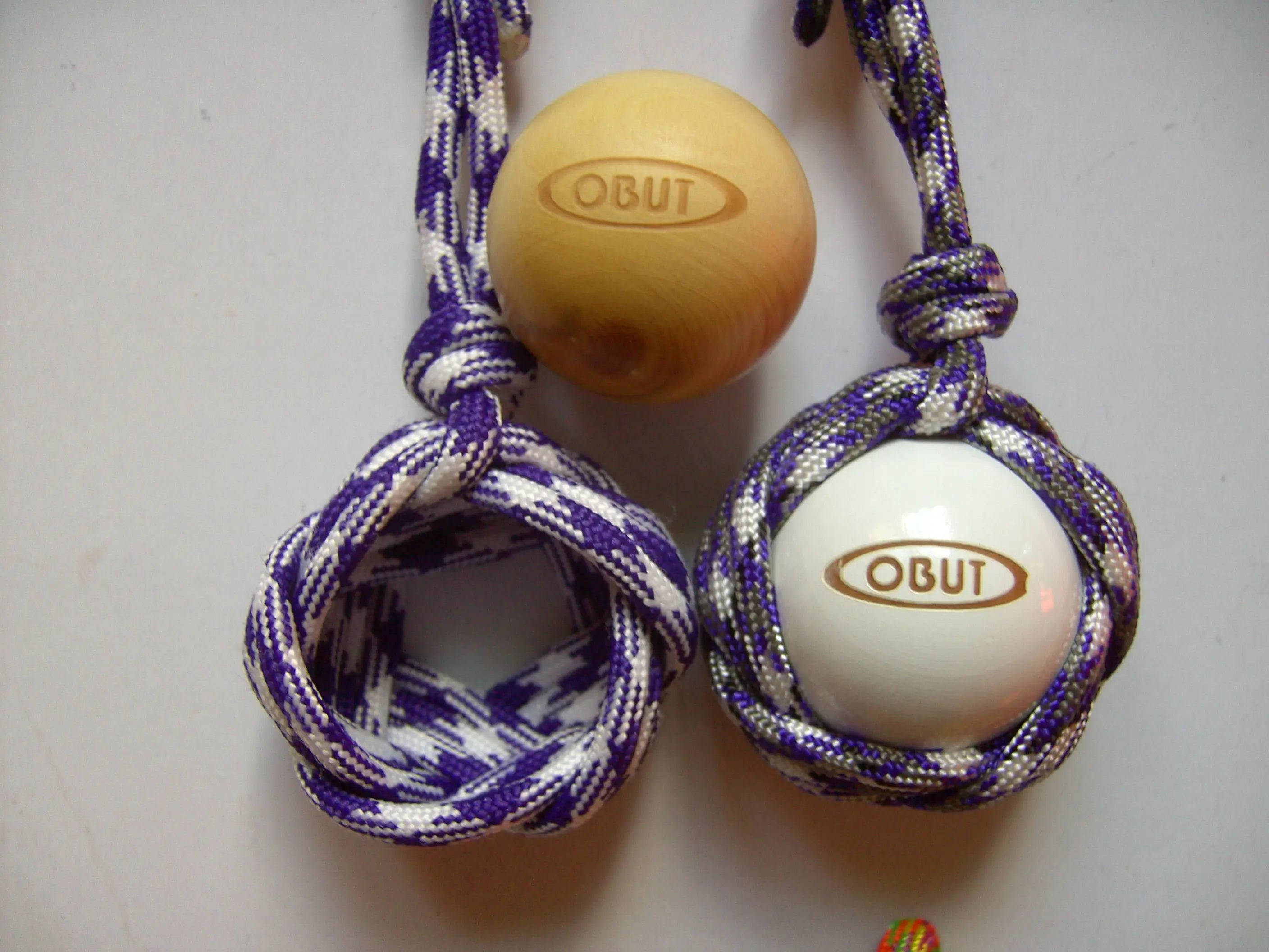 Porte clef porte cochonnet Pomme de touline personnalisable - fabrication artisanale made in Corrèze by Aux fils des noeuds